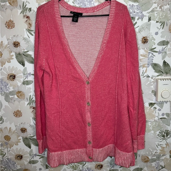Lane Bryant pink cardigan - Picture 1 of 3